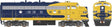 EMD F9A w/LokSound & DCC - Executive Line -- Santa Fe #286 (Warbonnet, blue, yellow, blue Nose Stripe)