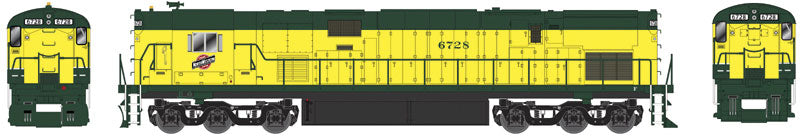 Alco C628 High Nose - Standard DC - Executive Line -- Chicago & North Western #6728 (Zito Yellow, Zito Yellow Cab)