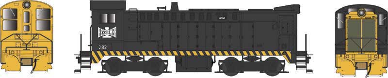 Baldwin DS 4-4-1000 - LokSound & DCC - Executive Line -- Bessemer & Lake Erie 282 (black, yellow)