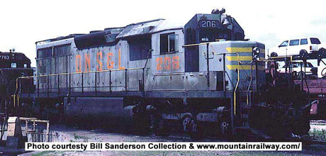 GMD SD40 - Standard DC - Executive Line -- Quebec, North Shore & Laborador 209  (gray, orange, yellow)