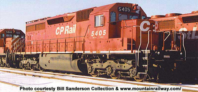 GMD SD40 - LokSound & DCC - Executive Line -- Canadian Pacific 5405 (ex-QNSL, candy apple red, No Flags Logo)