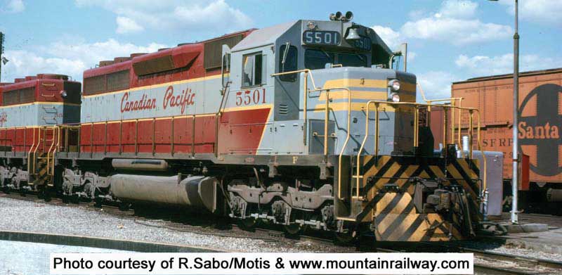 GMD SD40 - Standard DC - Executive Line -- Canadian Pacific 5502 (gray, maroon, Small Rear Number, No Ditch Lights)