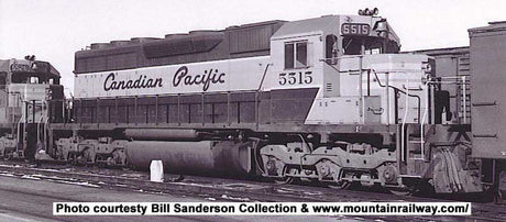 GMD SD40 - LokSound & DCC - Executive Line -- Canadian Pacific 5527 (gray, maroon, Round Sand Filler, No Ditch Lights)