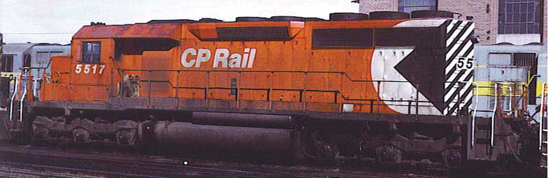 GMD SD40 - LokSound & DCC - Executive Line -- Canadian Pacific 5517  (Action Red, 5" Stripe, Large Multimark)