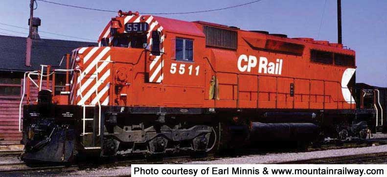 GMD SD40 - LokSound & DCC - Executive Line -- Canadian Pacific 5539 (Experimental, red, 5" Face Stripe, Small Multimark)