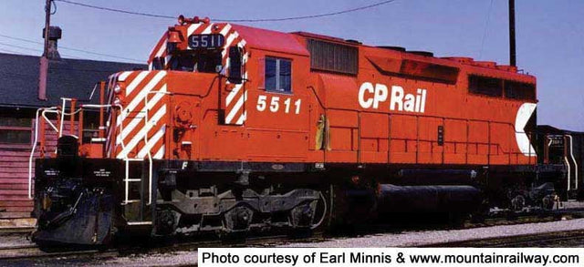 GMD SD40 - LokSound & DCC - Executive Line -- Canadian Pacific 5539 (Experimental, red, 5" Face Stripe, Small Multimark)