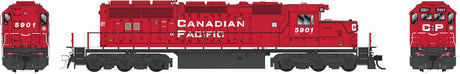 GMD SD40-2 - LokSound & DCC - Executive Line -- Canadian Pacific 5901 (red, Block Lettering, Rear Door Vents)