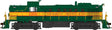Alco RS3 - Standard DC -- Ontario Northland #1310 (green, yellow, red)