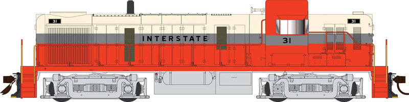 Alco RS3 - Standard DC -- Interstate #32 (orange, cream, gray)