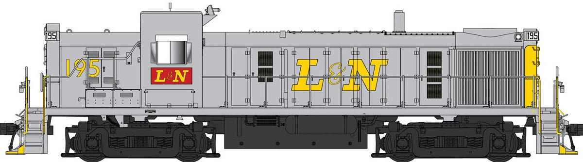 Alco RS3 - Standard DC -- Louisville & Nashville #181 (gray, yellow, red)