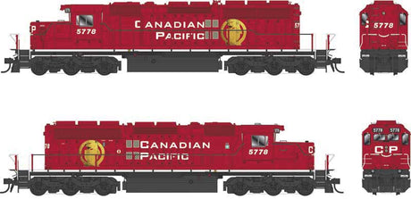 GMD SD40-2 - LokSound 5 and DCC - Executive Line -- Canadian Pacific #5778 (red, white, Golden BEaver Logo, Block Lettering)
