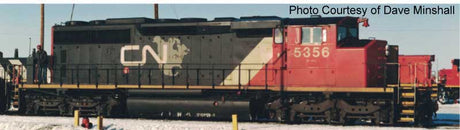 GMD SD40-2W - LokSound 5 and DCC -- Canadian National #5363 (black, red, white, CNNA Map Noodle Logo, Dynamics)