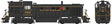 Alco RS3 Hammerhead High Hood - Standard DC -- Western Maryland #192 (black, yellow, Fireball Logo)