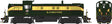 Alco RS3 Phase 2 - Standard DC -- Seaboard Air Line #1676 (green, yellow band, Heart Logo)
