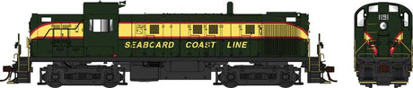 Alco RS3 Phase 2 - LokSound 5 and DCC -- Seaboard Coast Line #1191 (Ex-SAL, green, yellow band)