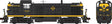 Alco RS3 Phase 1 - LokSound 5 and DCC -- Erie #918 (black, yellow, Large Louvers)