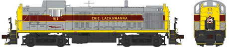 Alco RS3 Phase 1 - LokSound 5 and DCC -- Erie-Lackawanna #927 (gray, maroon, yellow, Large Louvers)
