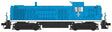 Alco RS3 Phase I - LokSound 5 and DCC -- Boston & Maine #1547 (blue, white)