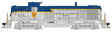 Alco RS3 Phase I - Standard DC -- Delaware & Hudson #4094 (Lightning Stripe, gray, blue, yellow)