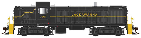 Alco RS3 Phase I - Standard DC -- Delaware, Lackawanna & Western #910 (black, yellow)
