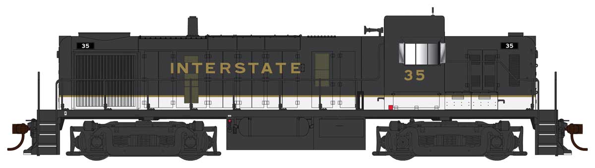 Alco RS3 Phase 3 - LokSound 5 and DCC -- Interstate #30 (black, white, gold)