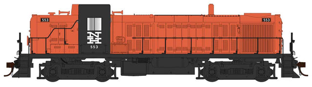 Alco RS3 Phase I - Standard DC -- New Haven #529 (orange, black, McGinnis Logo)