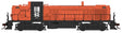 Alco RS3 Phase I - LokSound 5 and DCC -- New Haven #553 (orange, black, McGinnis Logo)