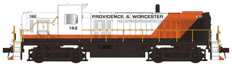 Alco RS3 Phase I - Standard DC -- Providence & Worchester #165 (white, brown, orange)