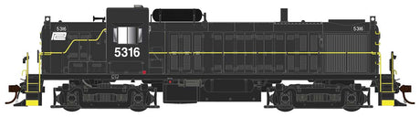 Alco RS3 Phase I - Standard DC -- Penn Central #5316 (black, white, Small Logo)