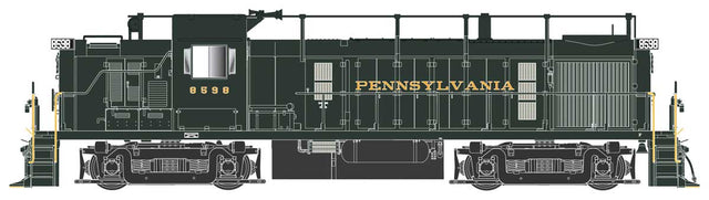 Alco RS3 Phase 3 - Standard DC -- Pennsylvania Railroad #8600 (trainphone Antenna, Brunswick Green)