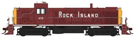 Alco RS3 Phase I - LokSound 5 and DCC -- Rock Island #470 (maroon, yellow, white)