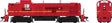 Alco RS3 Phase 1 - Standard DC -- Conrail #5489 (Patched Ex-LV, Cornell Red, yellow)