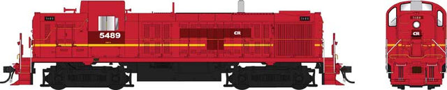 Alco RS3 Phase 1 - Sound and DCC -- Conrail #5489 (Patched Ex-LV, Cornell Red, yellow)