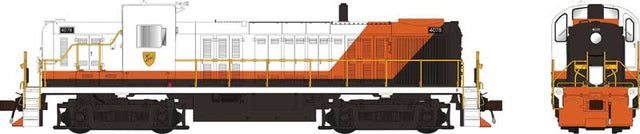 Alco RS3 Phase 1 - Standard DC -- Delaware & Hudson #4071 (Ex-P&W, white, orange, brown)