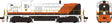 Alco RS3 Phase 1 - Sound and DCC -- Delaware & Hudson #4078 (Ex-P&W, white, orange, brown)