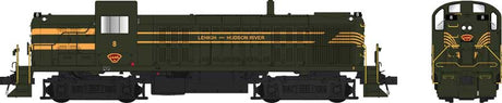 Alco RS3 Phase 1 - Standard DC -- Lehigh & Hudson River #8 (dark green, yellow, red)