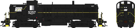 Alco RS3 Phase 1 - Standard DC -- Penn Central #5257 (black, white, logo only)