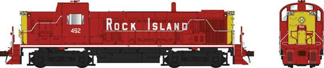 Alco RS3 Phase 1 - Standard DC -- Rock Island #490 (red, yellow, white)