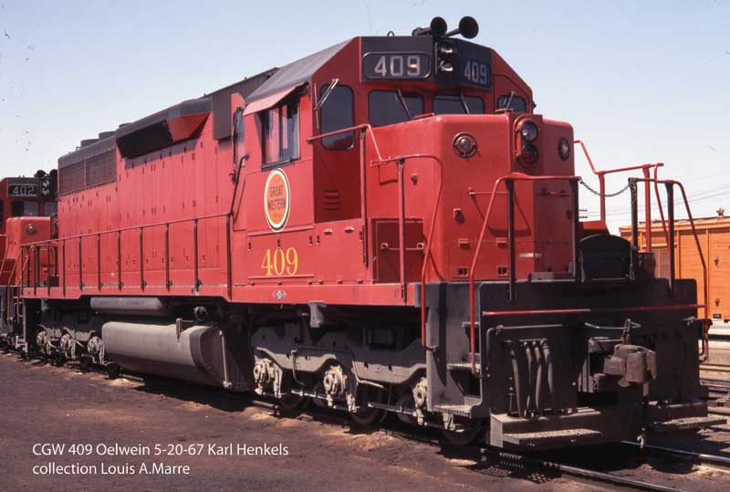 EMD SD40 - LokSound V5 Sound and DCC - Executive Line -- Chicago Great Western #404 (As-Delivered, red, black)