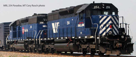 EMD SD40-2XR - LokSound V5 Sound and DCC - Executive Line -- Montana Rail Link #253 (blue, black, white, Lionhead Logo)