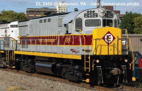 Alco C425 Low Nose - LokSound V5 Sound and DCC -- Delaware-Lackawanna #2452 (Erie Lackawanna Heritage, gray,maroon, yellow)