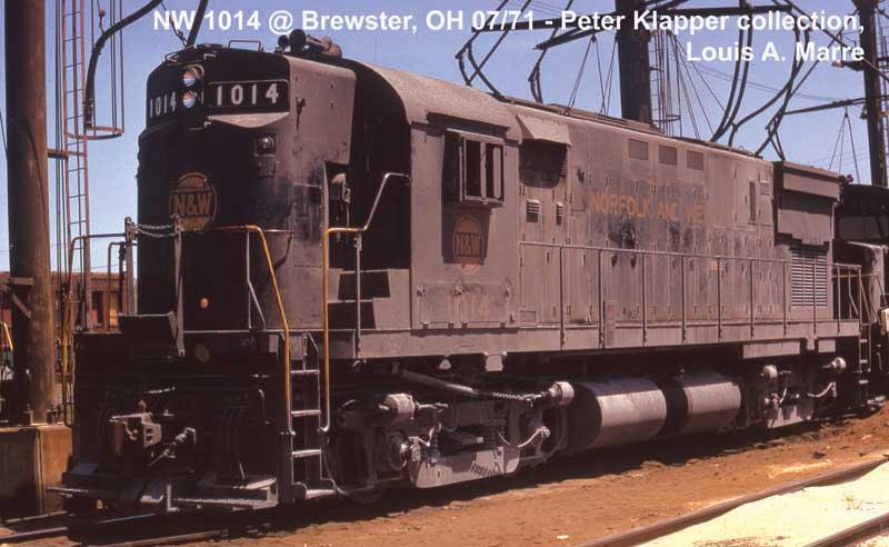 Alco C425 High Nose - LokSound V5 Sound and DCC -- Norfolk & Western #1016 (black, yellow, Hamburger Logo)