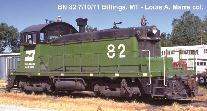 EMD SW1 Phase II - ESU LokSound 5 Nano Sound and DCC -- Burlington Northern #82 (Cascade Green, black, white)
