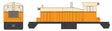 EMD SW1 Phase III - ESU LokSound 5 Nano Sound and DCC -- Painted, Unlettered (orange, cream)