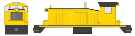 EMD SW1 Phase III - Standard DC -- Painted, Unlettered (black, yellow)