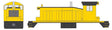 EMD SW1 Phase III - ESU LokSound 5 Nano Sound and DCC -- Painted, Unlettered (black, yellow)