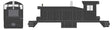 EMD SW1 Phase III - Standard DC -- Painted, Unlettered (black)