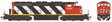 GMD SD40-2W With Dynamic Brakes - LokSound 5 and DCC -- Canadian National #5256 (As-Delivered Stripes; black, white, red)