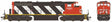 GMD SD40-2W No Dynamic Brakes - LokSound 5 and DCC -- Canadian National #5263 (2010s+ Seargent Stripes; black, white, red)