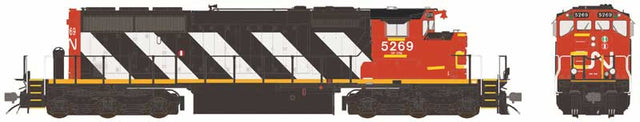 GMD SD40-2W No Dynamic Brakes - Standard DC -- Canadian National #5269 (2010s+ Seargent Stripes, black, white, red, yellow)